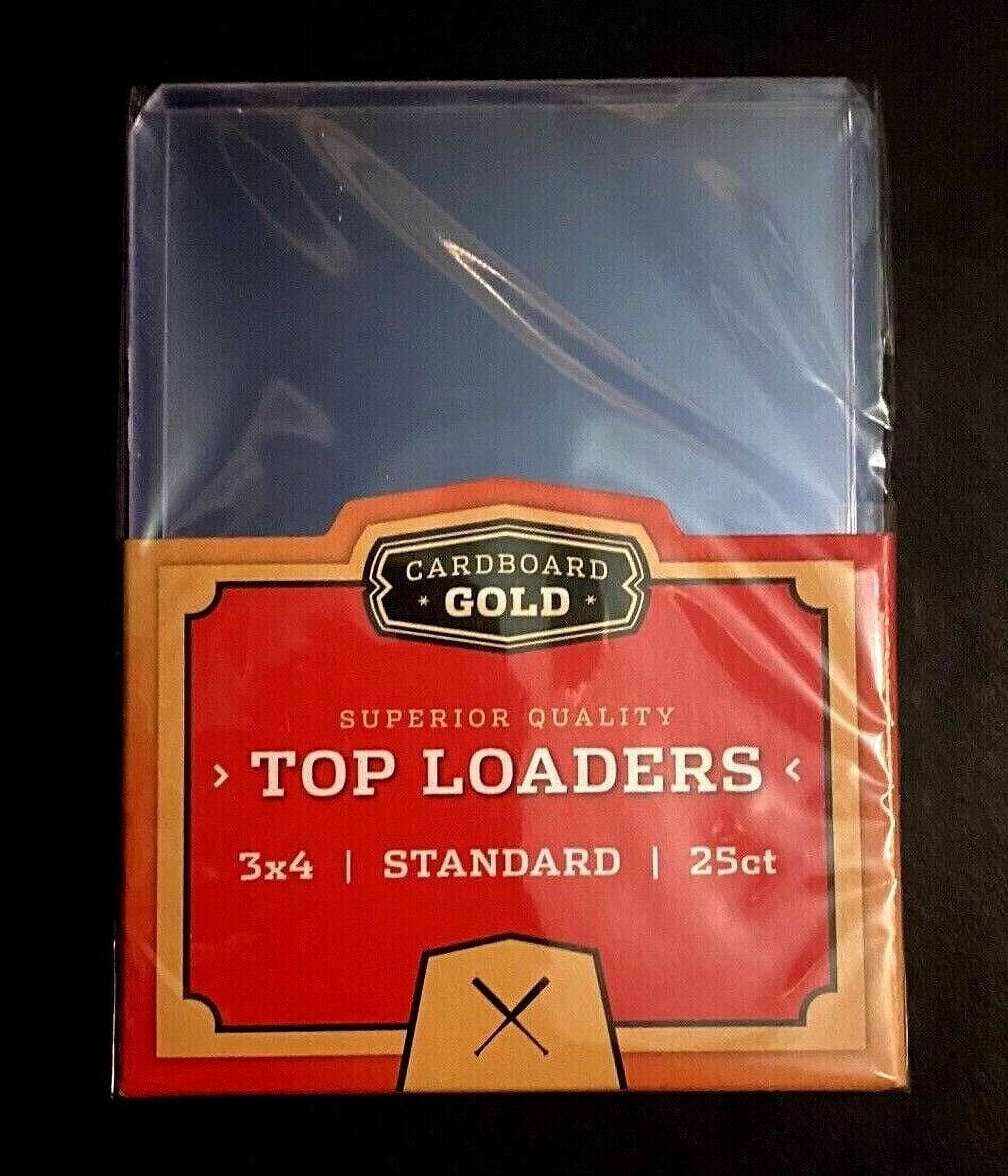 25 Premium 3x4 Cardboard Gold CBG Baseball Trading Card Toploaders Top