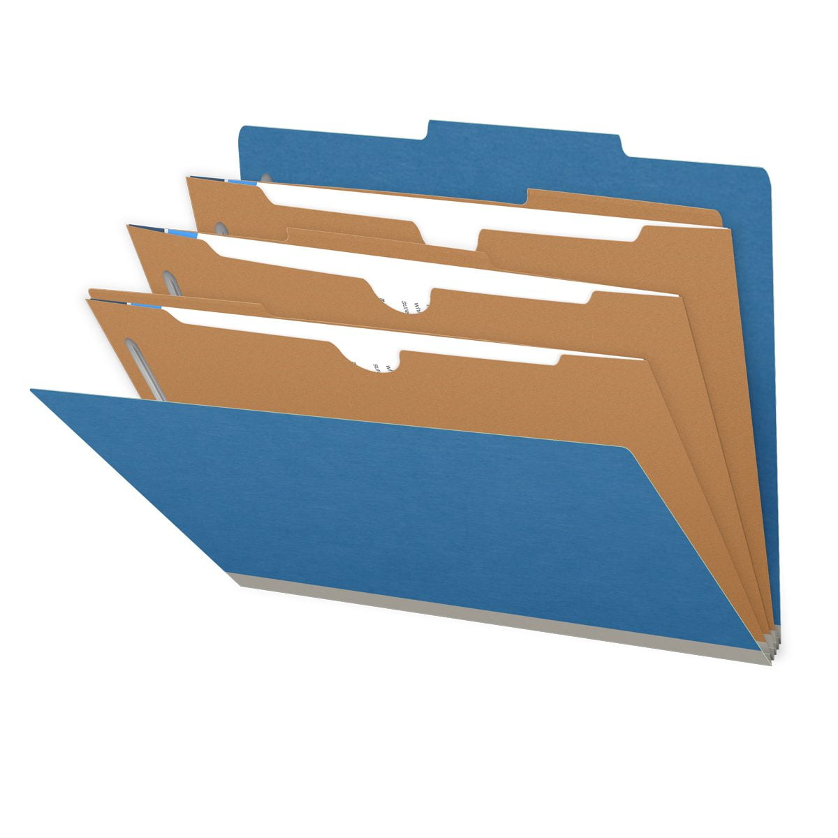 25 Pt. Pressboard Classification Folders, 2/5 Cut ROC Top Tab, Letter