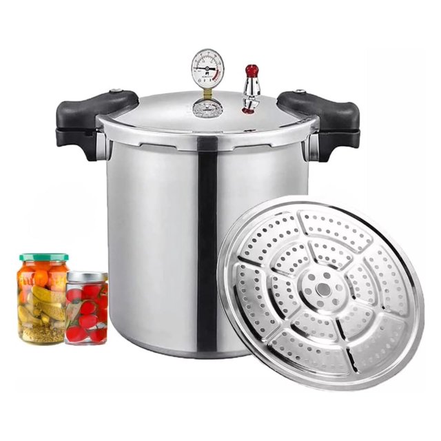 25 Quart Pressure Canner Cooker & Induction Compatible Builtin luxury
