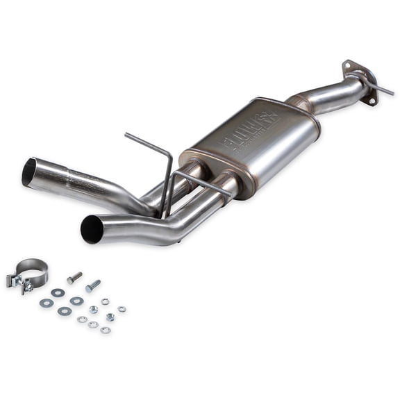Flowmaster 718195 Exhaust Muffler FlowFX 3in Center Inlet Dual 2.5in Dual Outlet