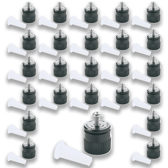 (25) Rain Bird 1300AF Adj Full-Circle Bubbler 1.02.3 GPM, 1/2" Riser-Mount SS Flow Control