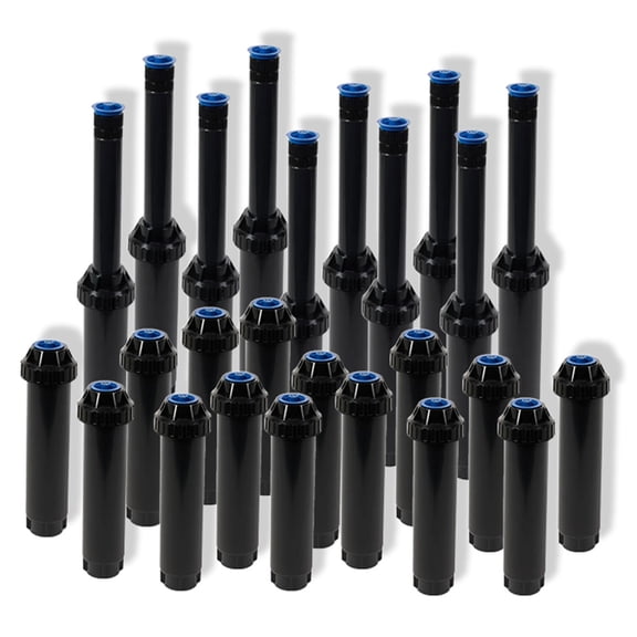 (25) Rainbird US410 4-inch UNI-Spray Pop-up Sprinklers with 10-Foot Van Series Adjustable Arc Nozzles