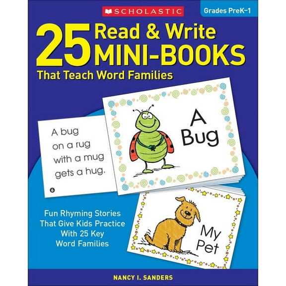 25 Read & Write Mini-Books: That Teach Word Families, (Paperback)