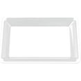 25 Rectangle Clear Plastic Trays Heavy Duty Plastic Serving Tray 10" x
