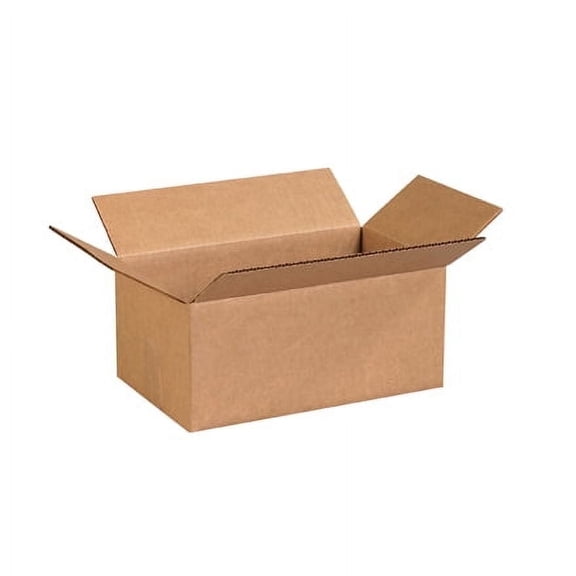 25 Recyclable Kraft Corrugated Shipping Boxes 12x7x5 - Sturdy Packing Solution!