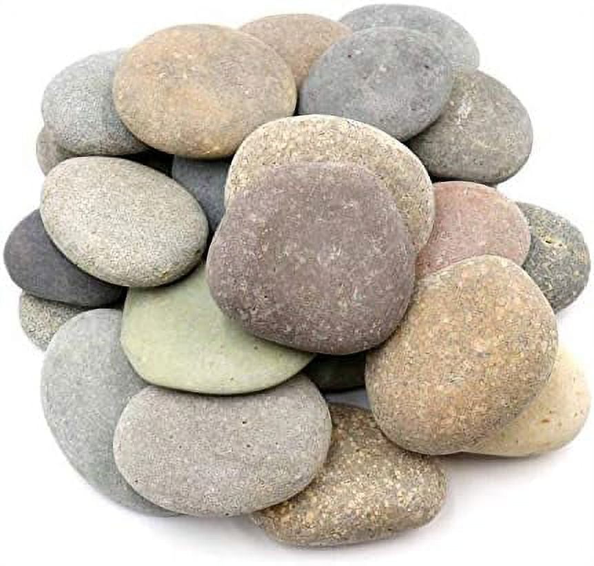 25 Rocks for Painting – Multi-Colored Large Rock Painting Stones, 2 ...