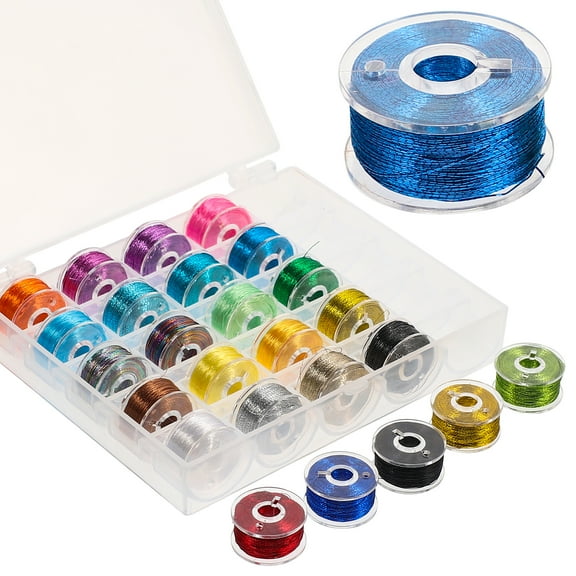 25 Rolls of Colored DIY Threads Exquisite Sewing Threads Practical Sewing Threads Handcraft Threads