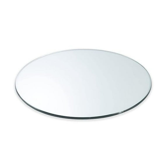 25" Round Glass Table Top - 1/4" Tempered Glass, Flat Polished Edge - Replacement Table Top for Dining, End, Patio Tables