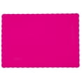 thumbnail image 1 of 25 Scalloped Edge Paper Placemats 10" X 14" Dinner Size 26 Colors - Hot Pink, 1 of 1