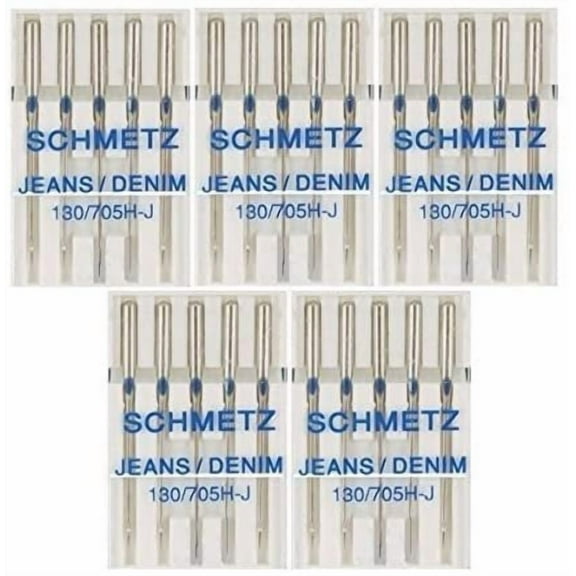 25 Schmetz Jeans Denim Sewing Machine Needles 130/705H-J Size 90/14