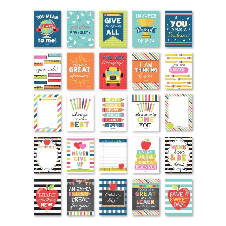  MAGICLULU 240 Pcs Note Classroom Must Haves Thinking of You  Cards Positive Affirmation Cards Teacher Essentials Word Games Kids Lunch  Bags Joke Cards Student Candy Bag Cartoon : Home & Kitchen