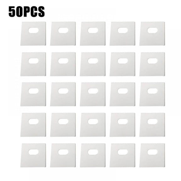 (25 Set/50 Pieces) Clear Vertical Blind Repair Tabs, Vertical Blinds tabs / Blind Fixers for Vertical Blinds Replacement Slats & Parts