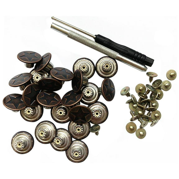 25 Set Jeans Buttons Reusable Tack Buttons Replacement 17mm for Repair Tool