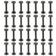 thumbnail image 1 of 25 Sets Chicago Screws, 25mm L Brass Chicago Screw Binding Post Screw Rivets for Leather Belt Scrapbook, Black, 1 of 6