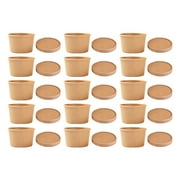WASHWEPE Dustproof Packing Boxes Khaki Simple For Kids Pool Parties 25 Sets 3.8X2.4In