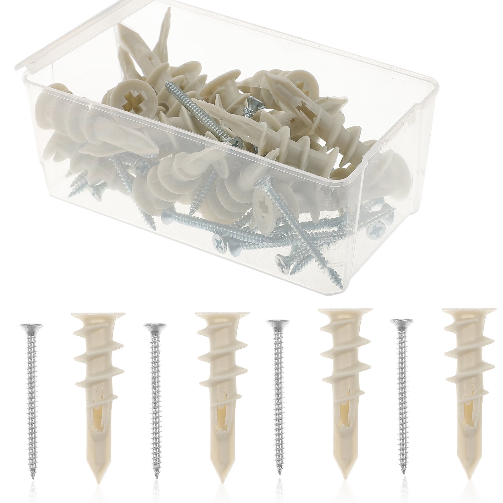 25 Sets Drywall Self Drilling Anchors Self Tapping Screws Concrete
