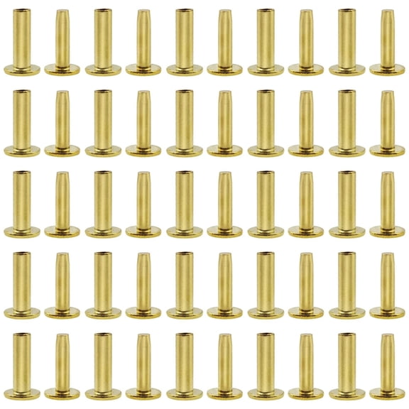 25 Sets New Cutlers Cutlery Rivets 5/16" x 1/2" Knife Making Handle Pins Bras...