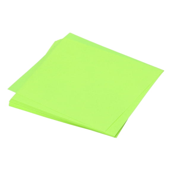 25 Sheet Origami Paper Double Sided Fluorescent Green 4x4 Inch Square Sheet for Art Craft Project