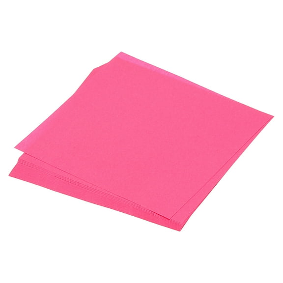 25 Sheet Origami Paper Double Sided Fluorescent Pink 10x10 Inch Square Sheet for Art Craft Project