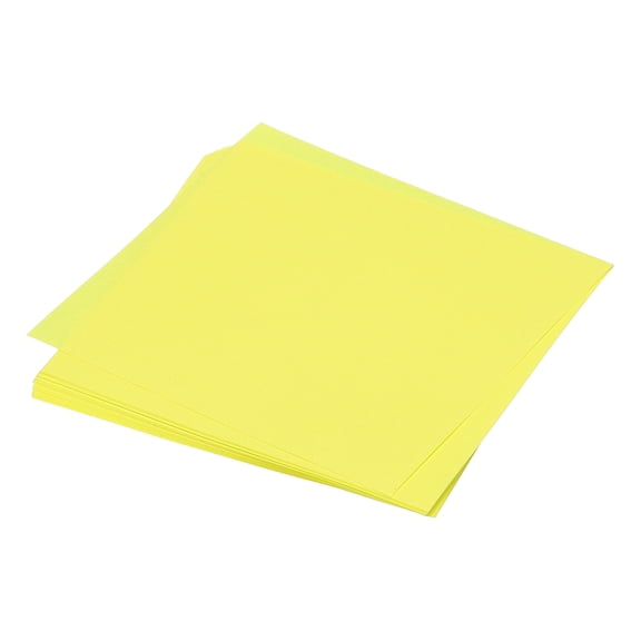 25 Sheet Origami Paper Double Sided Fluorescent Yellow 5x5 Inch Square Sheet for Art Craft Project
