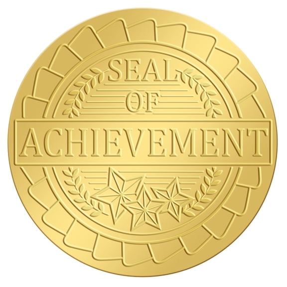 25 Sheet Plastic Self Adhesive Gold Foil Embossed Stickers Medal Decoration Sticker Word 50x50mm 4pcs/sheet DIYPlastic