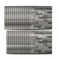thumbnail image 1 of 25-Sheet Self Adhesive Backsplash, Marble Design 3D Wall Panels, Kitchen Backsplash Bathroom Wall Tile (Gray,20*20cm), 1 of 9
