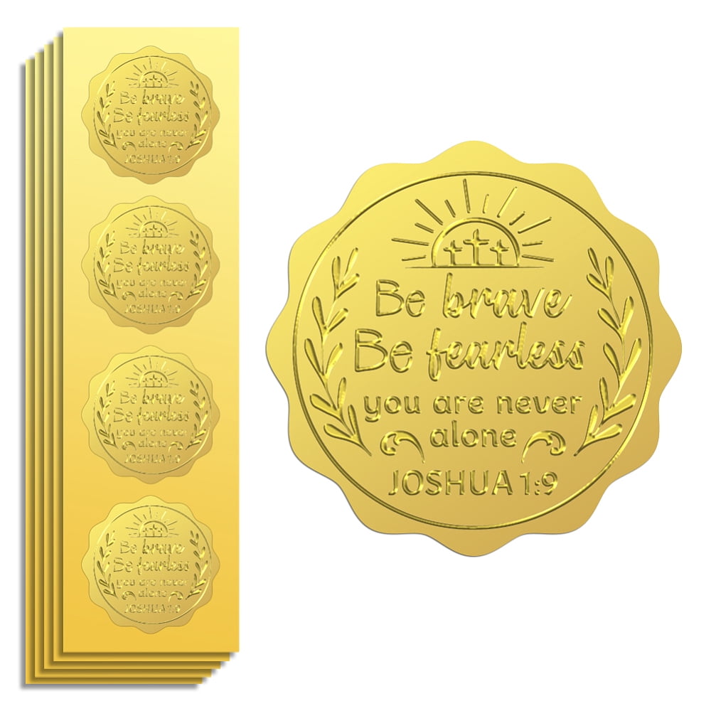 25 Sheet Self Adhesive Gold Foil Embossed Stickers Medal Decoration ...