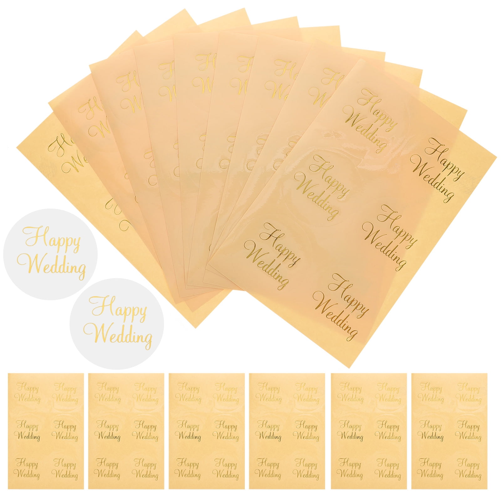 25 Sheets Bride Gifts Decor Envelope Stickers Wedding for Favors ...