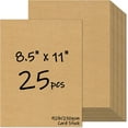 25 Sheets Brown Cardstock 8.5 x 11, 92lb/250gsm Kraft Card Stock Paper