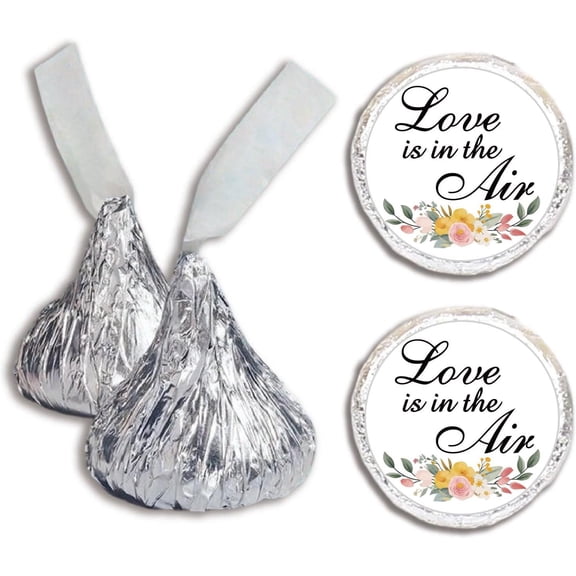 25 Sheets Paper Self Adhesive Chocolate Wrappers Flat Round 125x100mm Sticker: 20mm