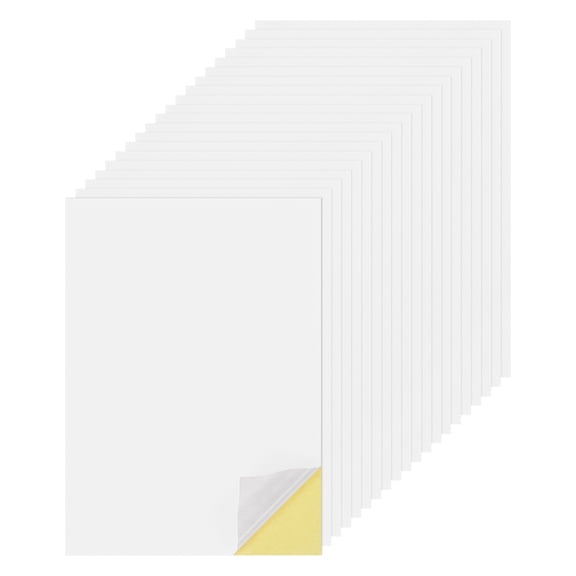 25 Sheets Printable Sticker Cardstock Paper, 8"x12" A4 Self Adhesive Sticker Backing CardStock Paper 250gsm White Matte