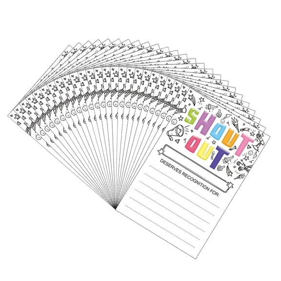 25 Sheets School Reward Cards Fun Shout Out Cards Student Appreciation Reward Cards For Student Teachers Employees