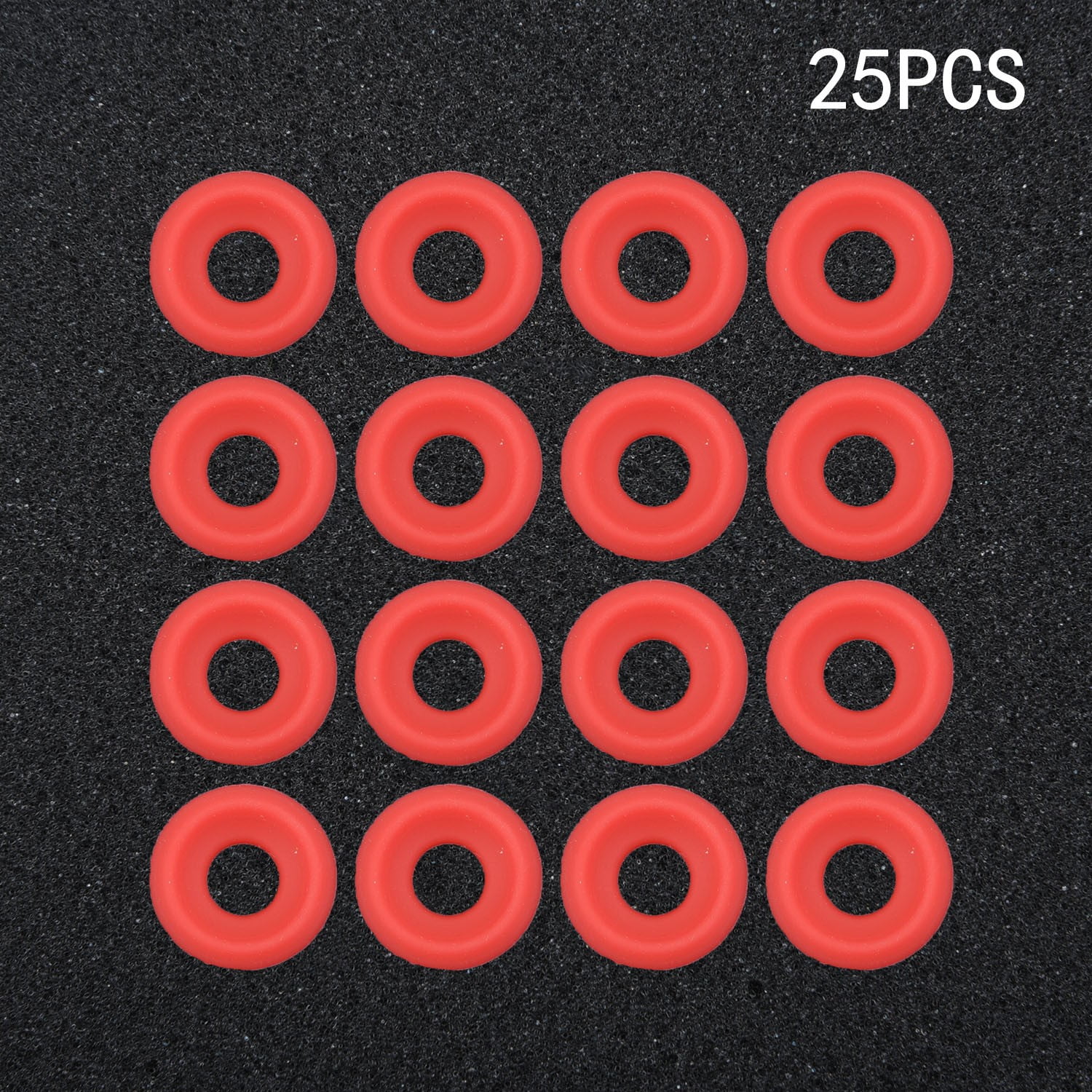 25 Silicone Gaskets For Grolsch Bottle Caps, Red Gaskets, Screw Caps