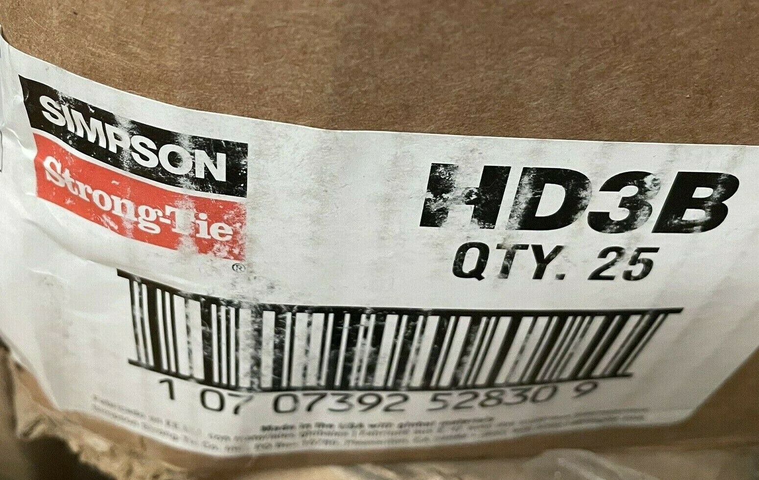 (25) Simpson StrongTie HD3B Holdown