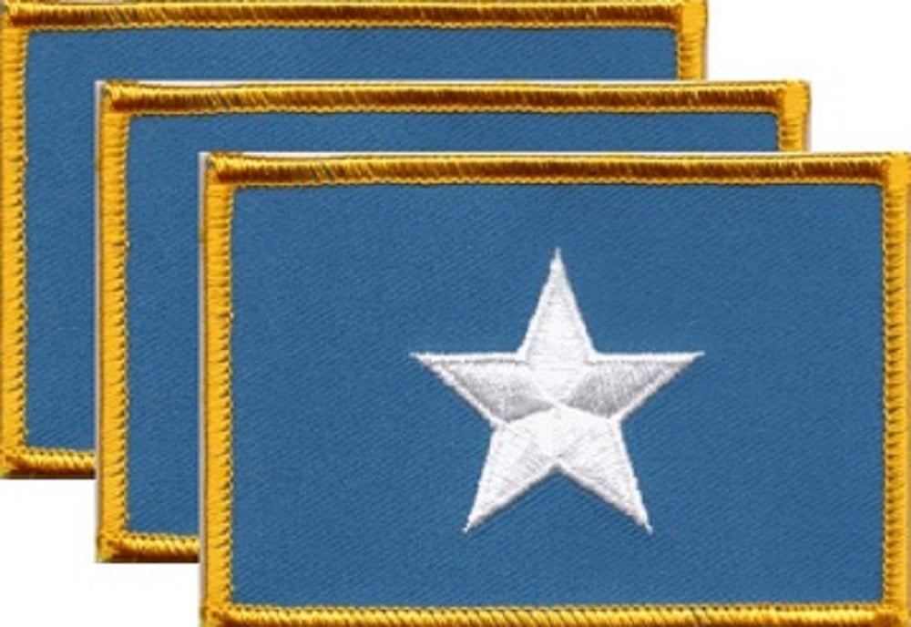 25 Somalia Flag Patches, Embroidered Iron On or Sew On, Measures 3.50" x 2.25"