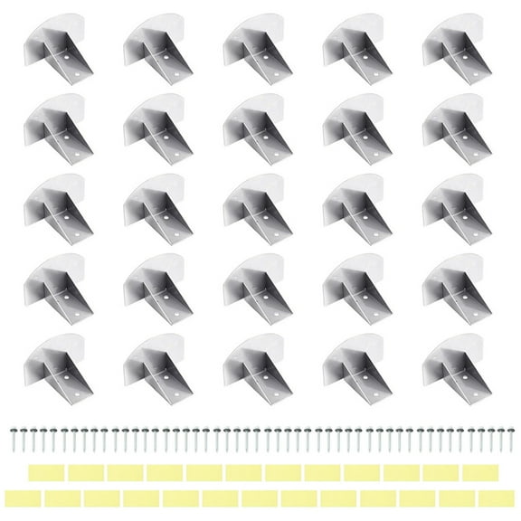 25 Stainless Steel Metal Roof Snow Guards Heavy Duty Anti Corrosions Ice Protections With Adhesive Tape And Screw Fasten