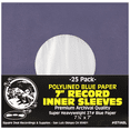 thumbnail image 1 of (25) Super Heavyweight Polylined Blue Paper Inner Sleeves for 7" Records - Archival Quality, Acid-Free, Static-Free - Premium Protection - 07IABL, 1 of 12