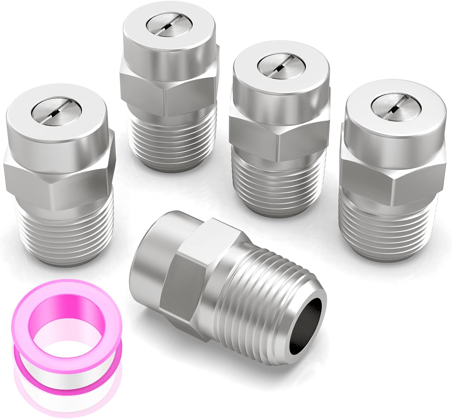 25° Surface Cleaner Tips, 1/4" NPT Male, 2.5 Orifice, 4000 PSI Spray