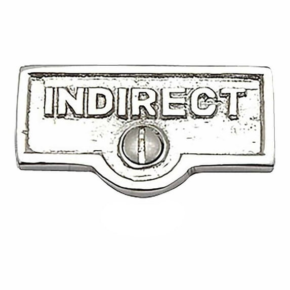 25 Switch Plate Tags INDIRECT Name Signs Labels Chrome Brass Traditional Engraved Wall Light Switch Cover Labels | Renovators Supply