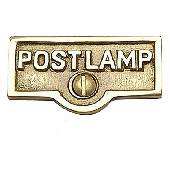25 Switch Plate Tags POST LAMP Name Signs Labels Brass Traditional Engraved Wall Light Switch Cover Labels | Renovators Supply