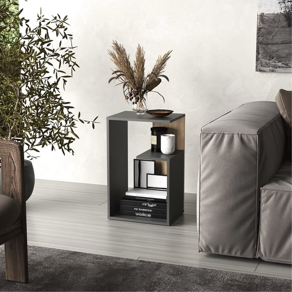 25" Tall Table for Primary Living Area | Versatile Use as End or Coffee Table | MDF Material for Durability | Keeps Space Neat