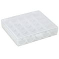 thumbnail image 1 of 25-Thread Sewing Bobbin Storage Box,Bobbin Box,Bobbin Organizer Plastic Case,Transparent 25 Slots Empty Bobbins Spools Box,Sewing Craft Plastic Case Storage Box for Sewing Machine,Clear,, 1 of 3