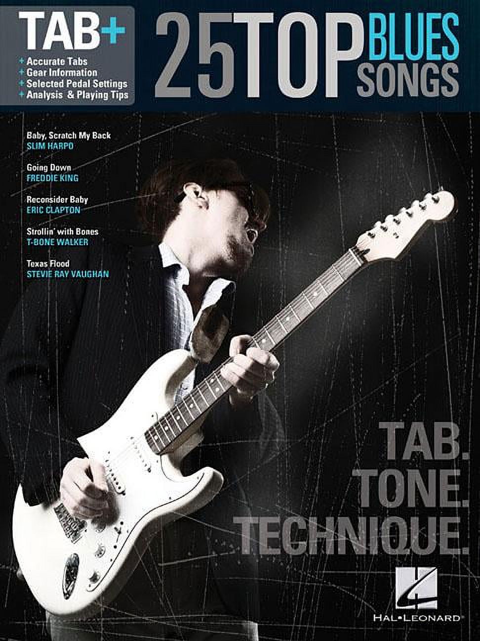 25 Top Blues Songs - Tab. Tone. Technique. : Tab+ (Paperback) - image 1 of 1