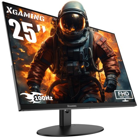 25" Ultra Thin 100Hz Gaming Monitor, Xgaming 3-Side Borderless FHD (1920x1080p) Computer Monitor, Screen PC Computer for Office, 1ms MPRT, Freesync,Built-in 2*Speakers, HDMI