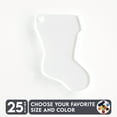 thumbnail image 1 of 25 Units Acrylic Christmas Ornaments Boot 1/8" Thick - Clear or Solid Color - (Size 8") Made in USA, 1 of 5