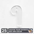 thumbnail image 1 of 25 Units Acrylic Christmas Ornaments Candy 1/8" Thick – Clear or Solid Color – (Size 2.5") Made in USA, 1 of 4