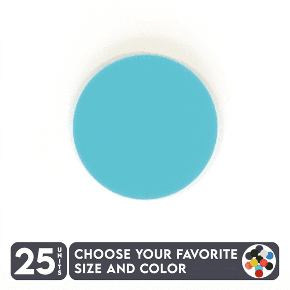 25 Units Acrylic Circle Blanks 1/8" Thick - Clear or Solid Color - (Size 12") Made in USA