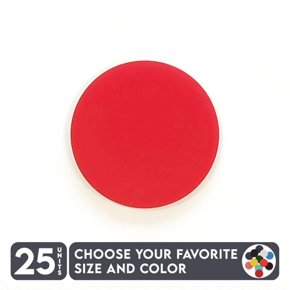 25 Units Acrylic Circle Blanks 1/8" Thick – Clear or Solid Color – (Size 2.5") Made in USA