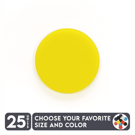 25 Units Acrylic Circle Blanks 1/8" Thick – Clear or Solid Color – (Size 3.5") Made in USA