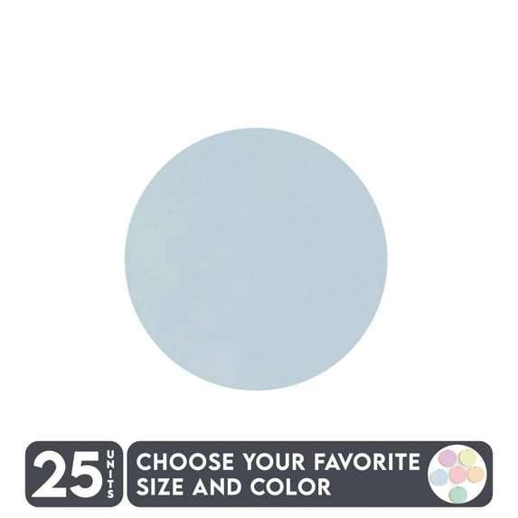25 Units Acrylic Circle Blanks 1/8" Thick - Pastel Colors - (Size 6") Made in USA